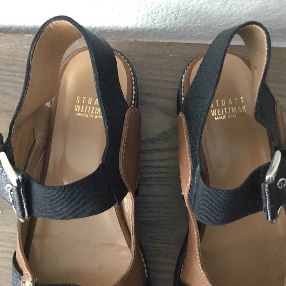 STUART WEITZMAN| Rugged Leather Sport Sandal - Picture 4 of 12